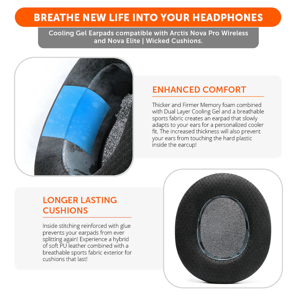 Earpads, Headband, & Speaker Plate Mod Kit for Arctis Nova Pro Wireless & Nova Elite - Image 17