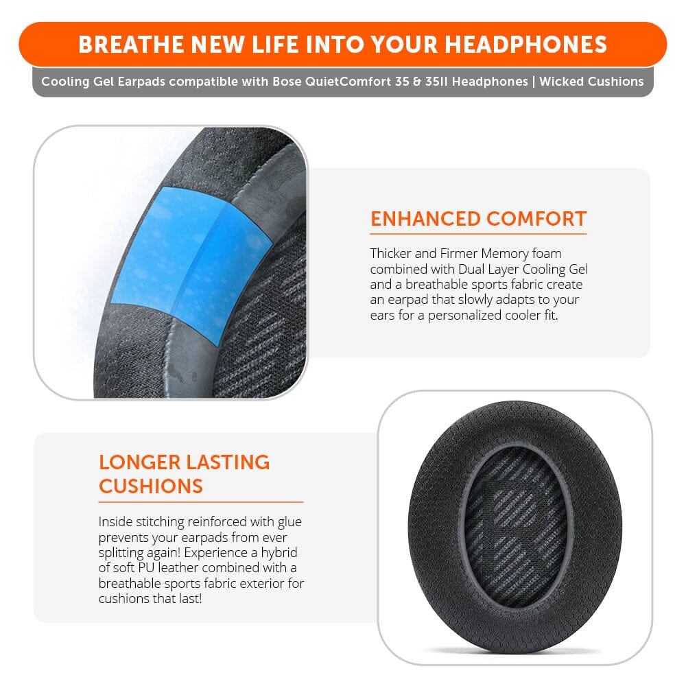 Bose QC35 Cooling Gel Earpads - WC FreeZe - Image 15