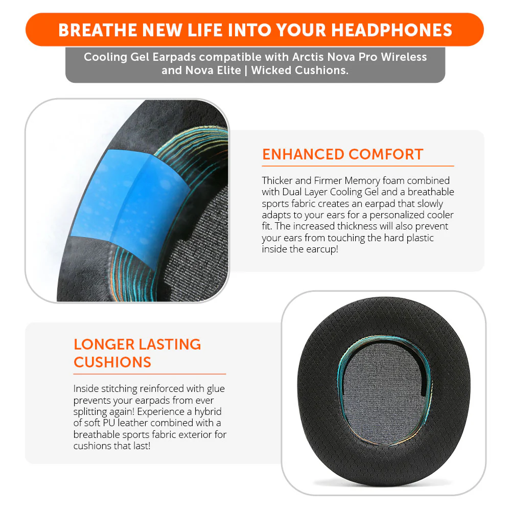 Arctis Nova Pro Wireless & Nova Elite Earpads - WC FreeZe Cooling Gel - Image 118