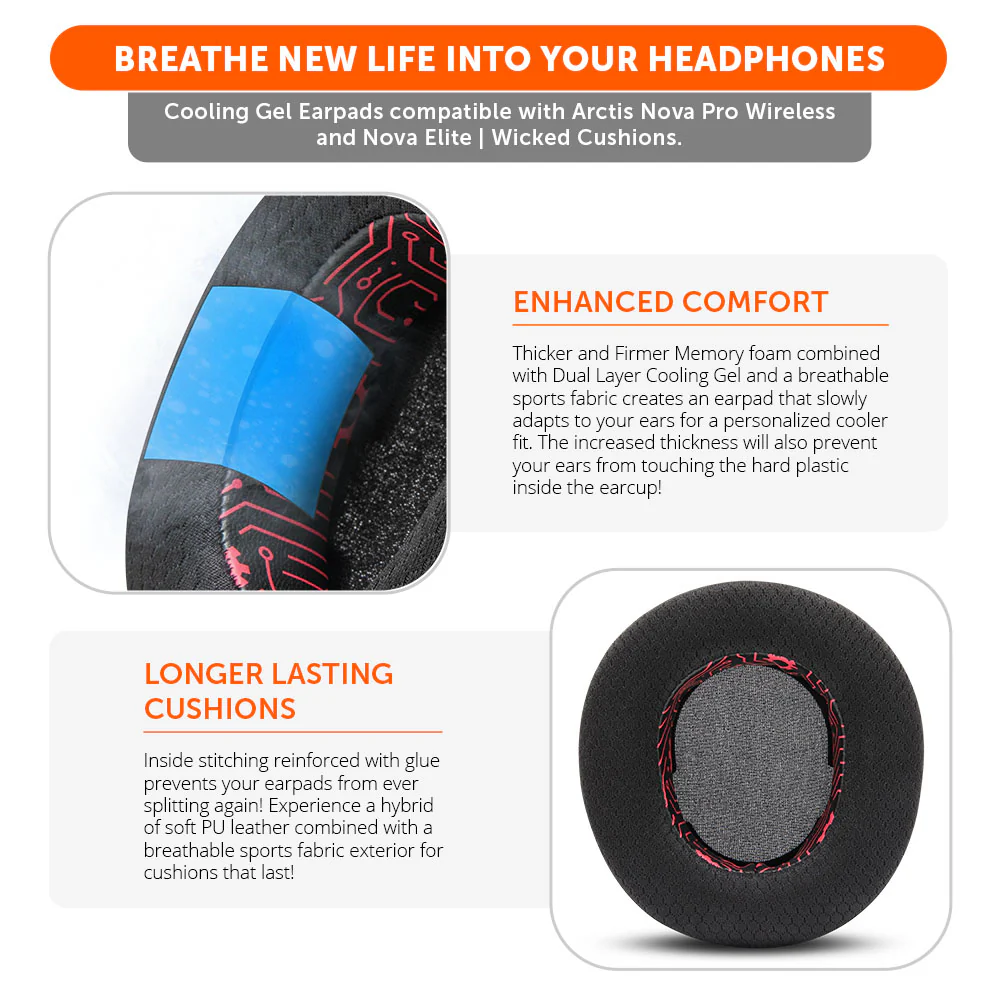 Arctis Nova Pro Wireless & Nova Elite Earpads - WC FreeZe Cooling Gel - Image 136