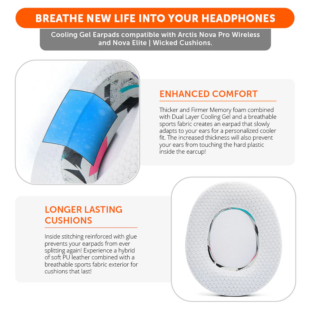 Arctis Nova Pro Wireless & Nova Elite Earpads - WC FreeZe Cooling Gel - Image 40